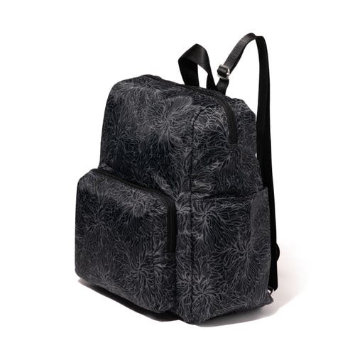 Baggallini Carryall Packable Backpack In Midnight Blossom