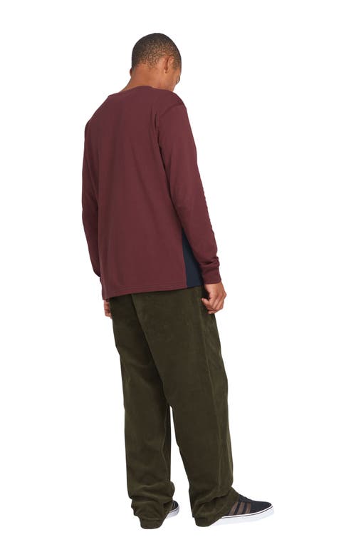 Shop Volcom Frickin' Loose Tapered Corduroy Pants In Wren