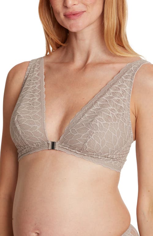 Cache Coeur Bliss Maternity/nursing Bra In Taupe