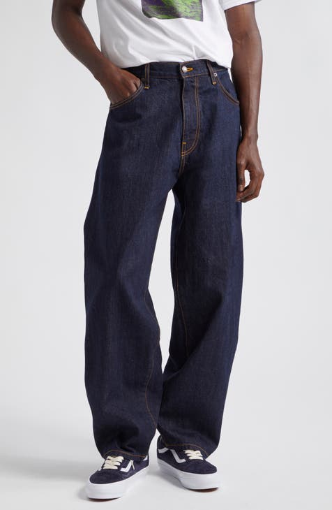 Nonstretch Denim Stovepipe Jeans