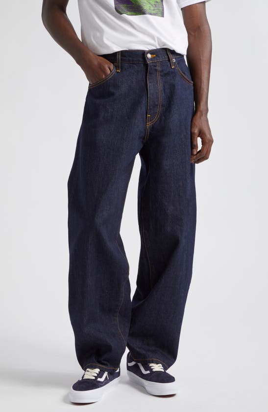 Shop Noah Nonstretch Denim Stovepipe Jeans In Indigo