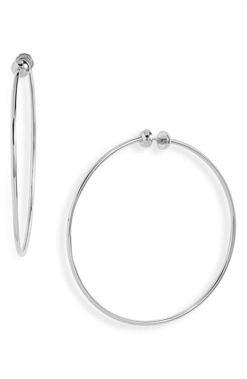 Icon Large Hoop Earrings in High Polish Silver