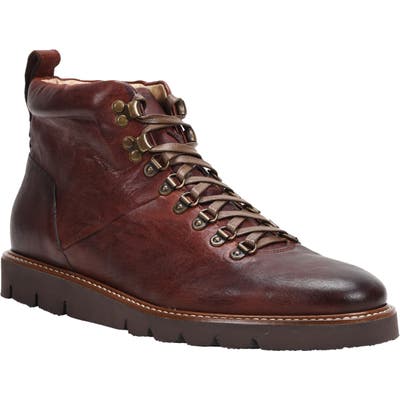 Ross & Snow Stefano Hiking Boot With Genuine Shearling Insole, Brown