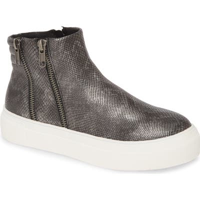 Coconuts By Matisse Dawson Reptile Embossed Platform Sneaker, Grey