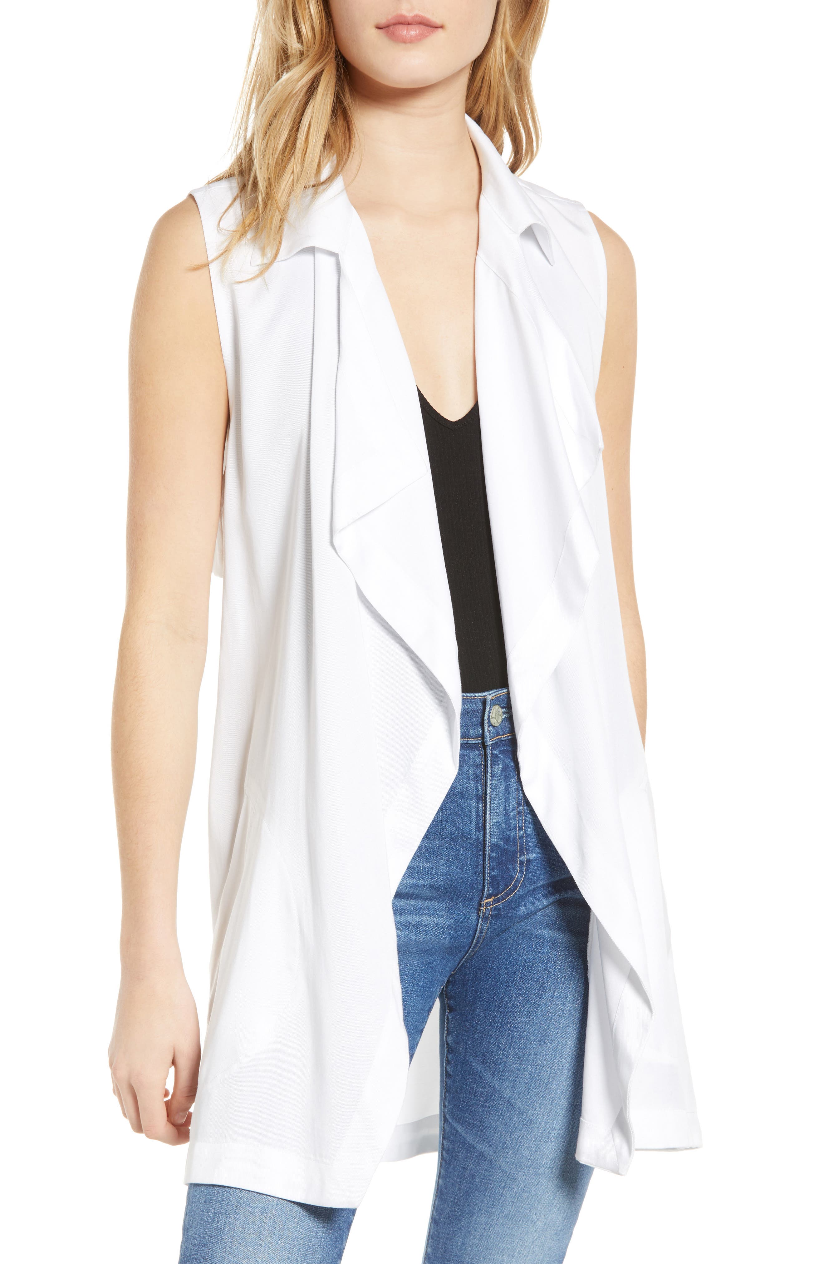 Bb Dakota Wrap Star Belted Vest, White