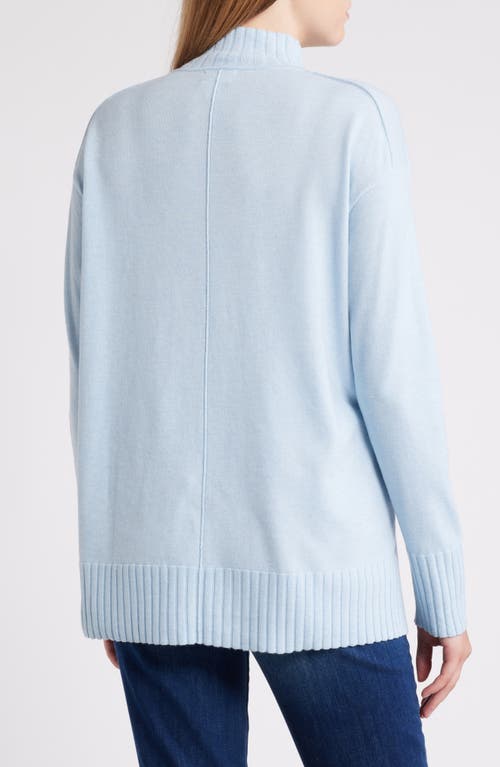 Shop Caslonr Caslon(r) Mock Neck Tunic Sweater In Blue Falls