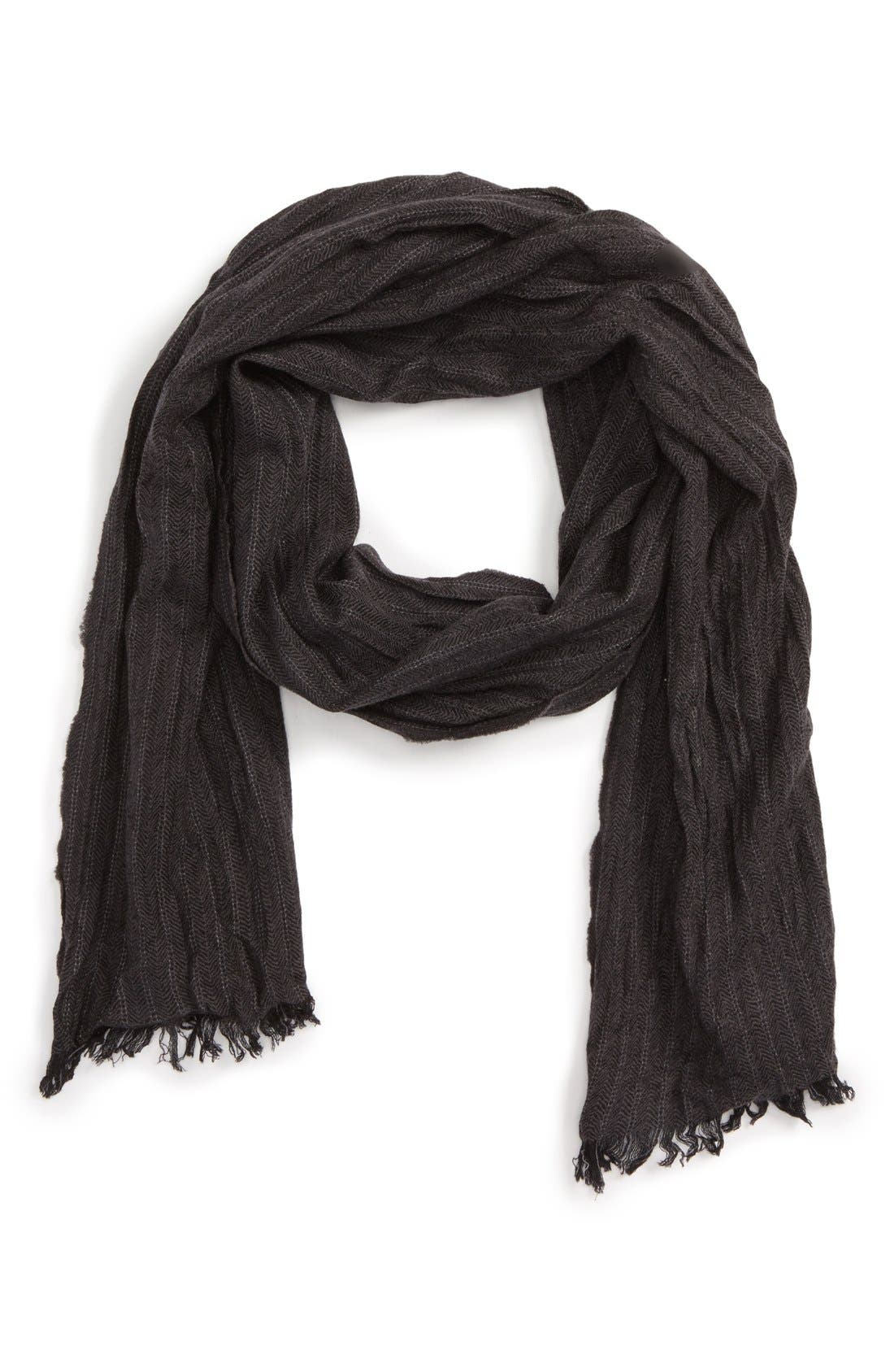 John Varvatos Star USA Herringbone Wool Scarf | Nordstrom