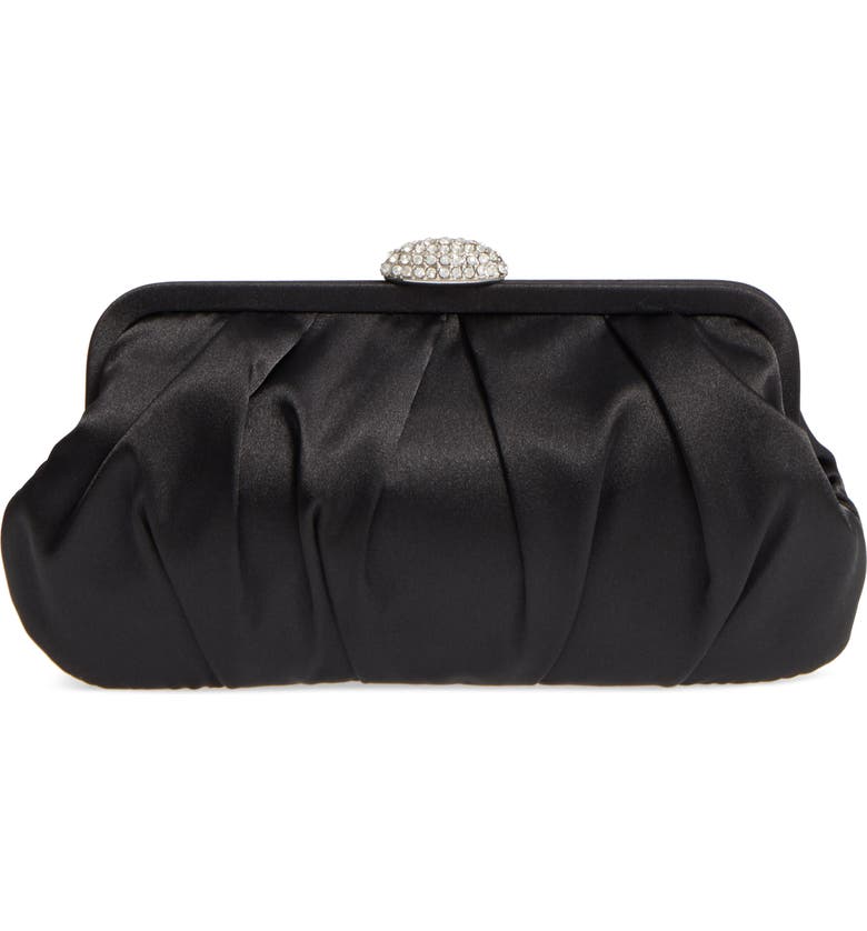 Nina Concord Pleated Satin Frame Clutch | Nordstrom