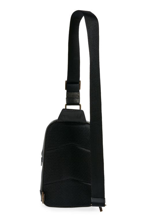 Shop Johnston & Murphy Sling Shoulder Bag In Black
