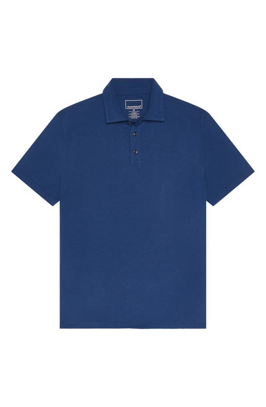 Shop Hypernatural Pinehurst Classic Fit Cotton Blend Golf Polo In Coastal Navy