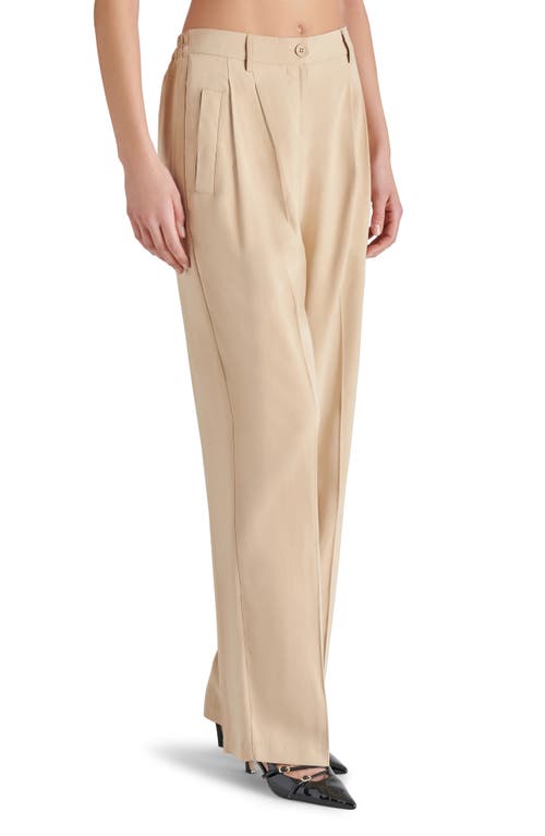 Shop Steve Madden Blaze High Waist Straight Leg Pants In Khaki