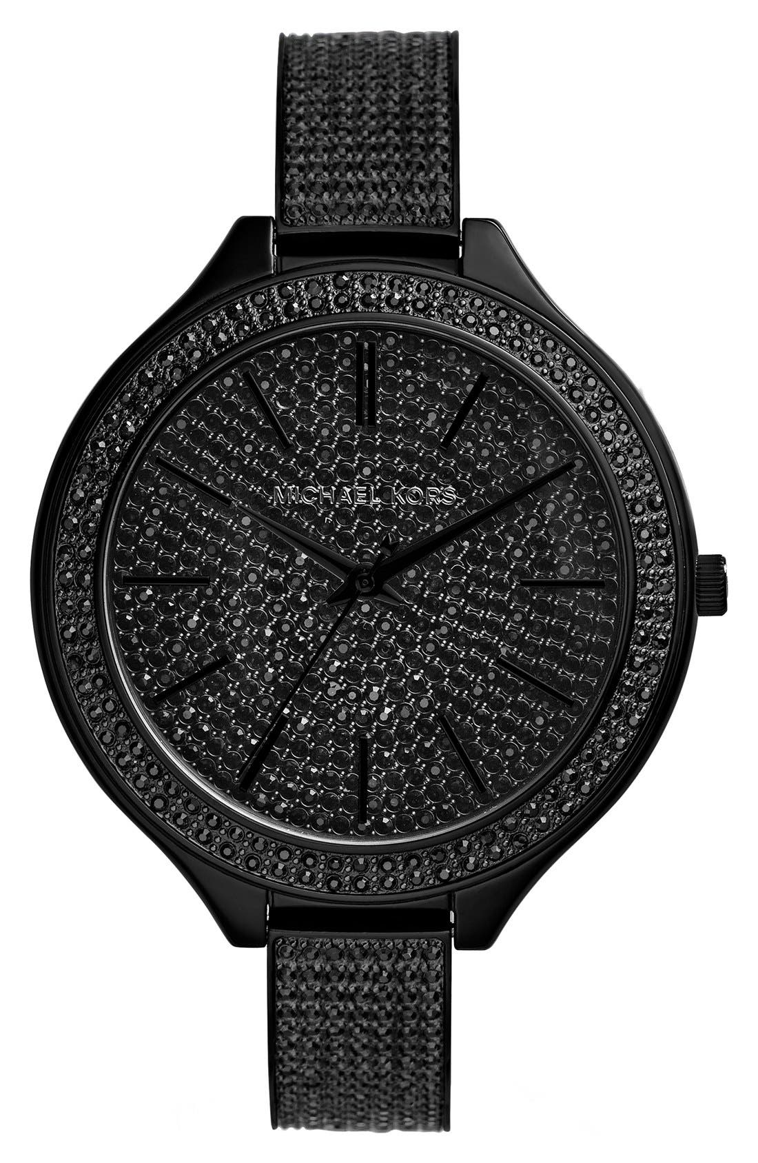 michael kors slim runway pave watch