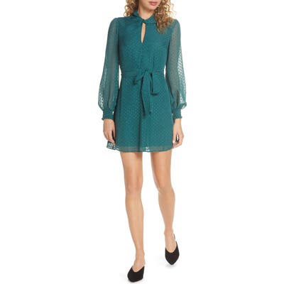 Ali & Jay Room With A View Fil Coupe Chiffon Minidress, Green