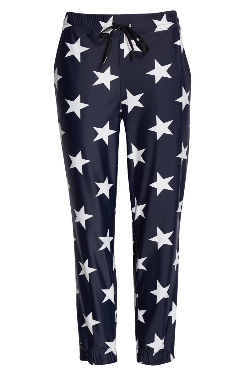 Twin Fantasy Star Print Crop Track Pants, Alternate, color, 