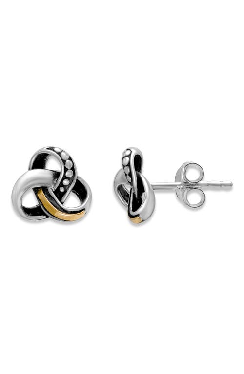 Samuel B. Knot Stud Earrings In Silver And Gold