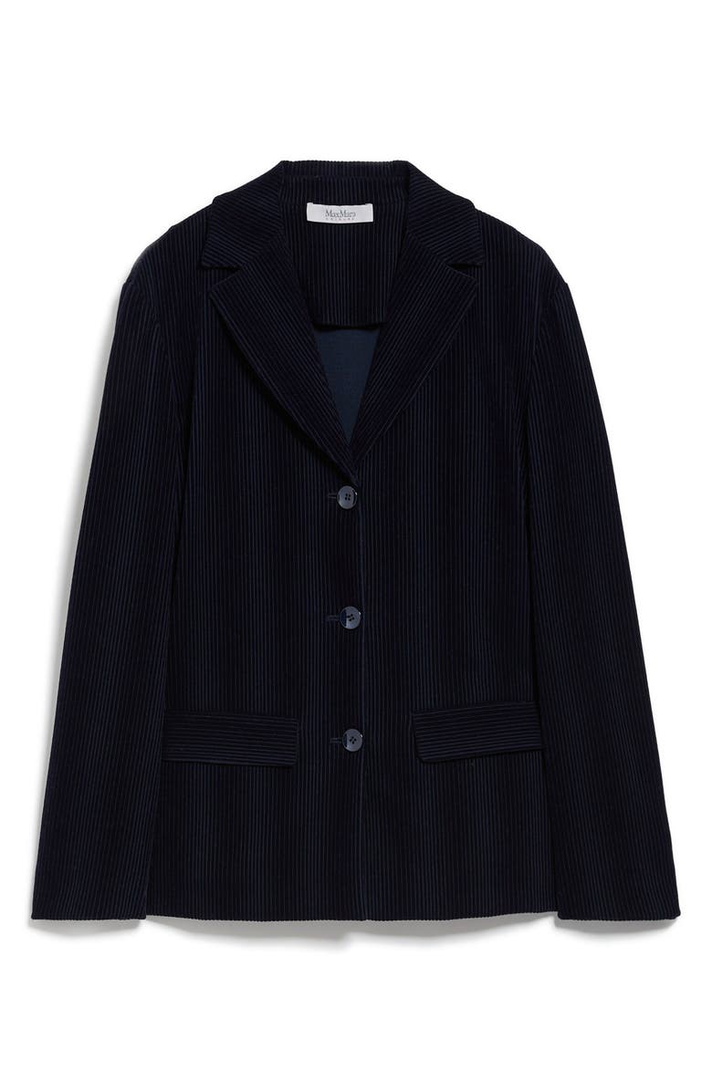 Max Mara Leisure Barbano Ribbed Velvet Blazer | Nordstrom