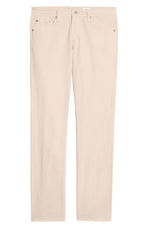 Ag Everett Sud Print Slim Straight Leg Pants In Howe Ivory Dust