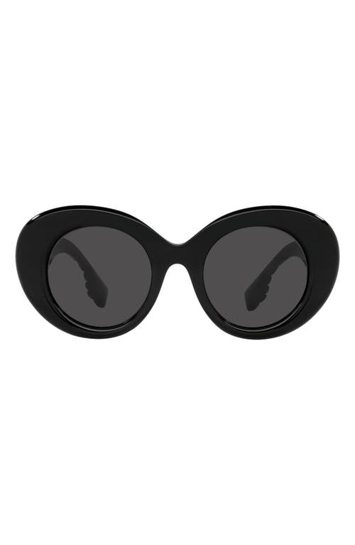 EAN 8056597727945 product image for burberry 49mm Round Sunglasses in Black at Nordstrom | upcitemdb.com