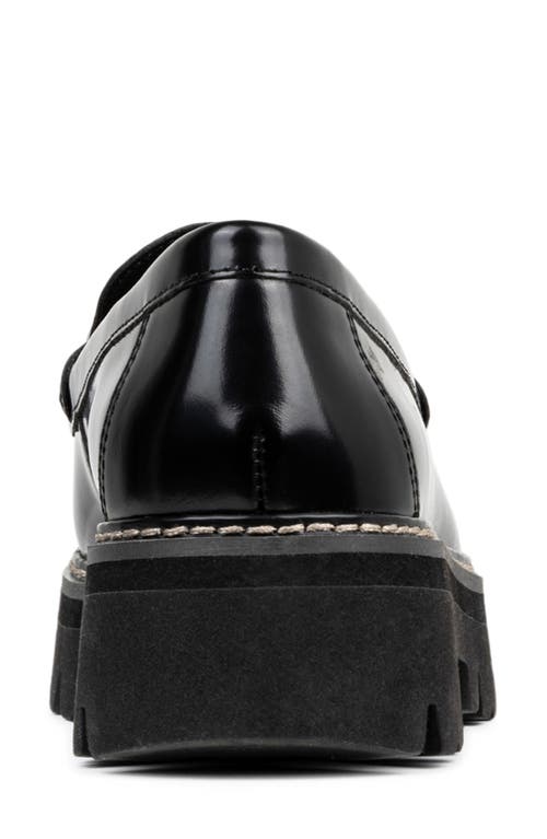 Shop Donald Pliner Marvel Platform Bit Loafer In Black