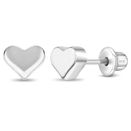 IN SEASON JEWELRY IN SEASON JEWELRY PUFFED POLISHED HEART EARRINGS