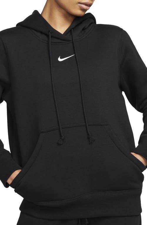 Nike Sportswear Phoenix Fleece Hoodie in Black/Sail