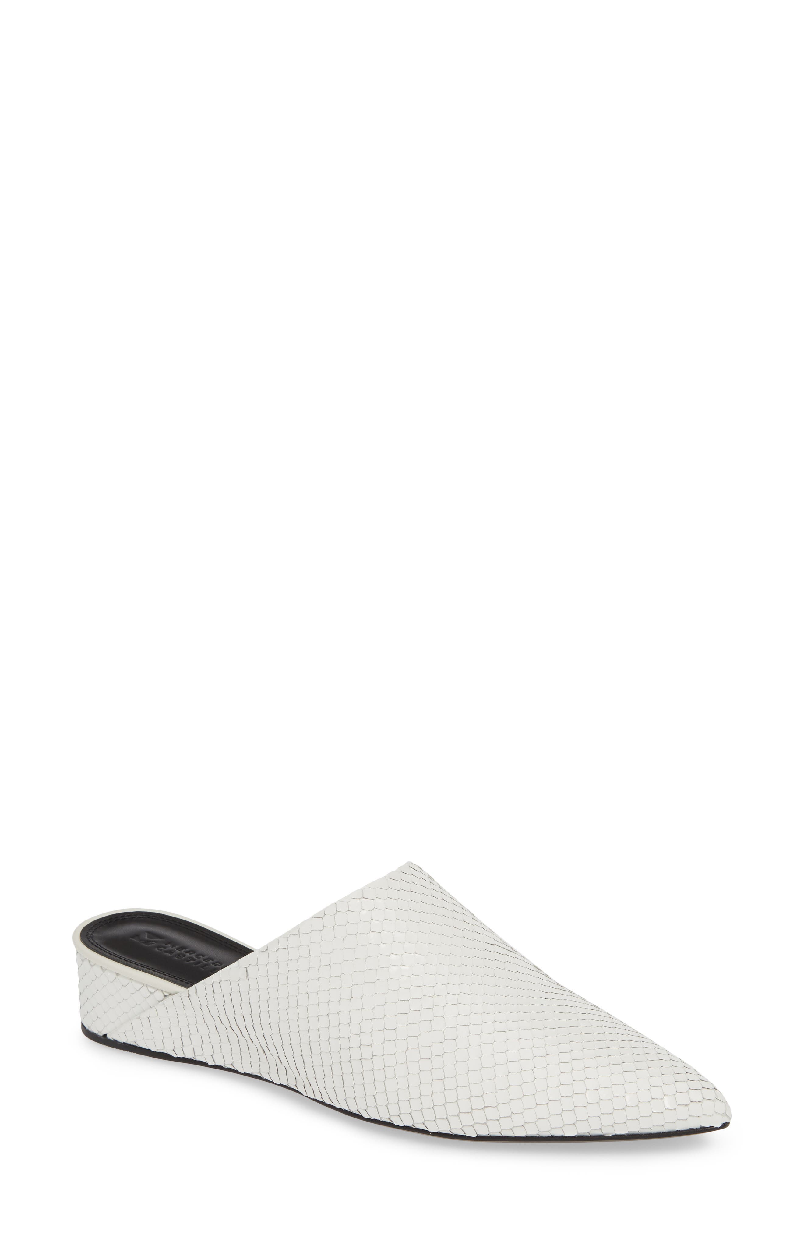 Mercedes Castillo Adriana Pointy Toe Mule- White