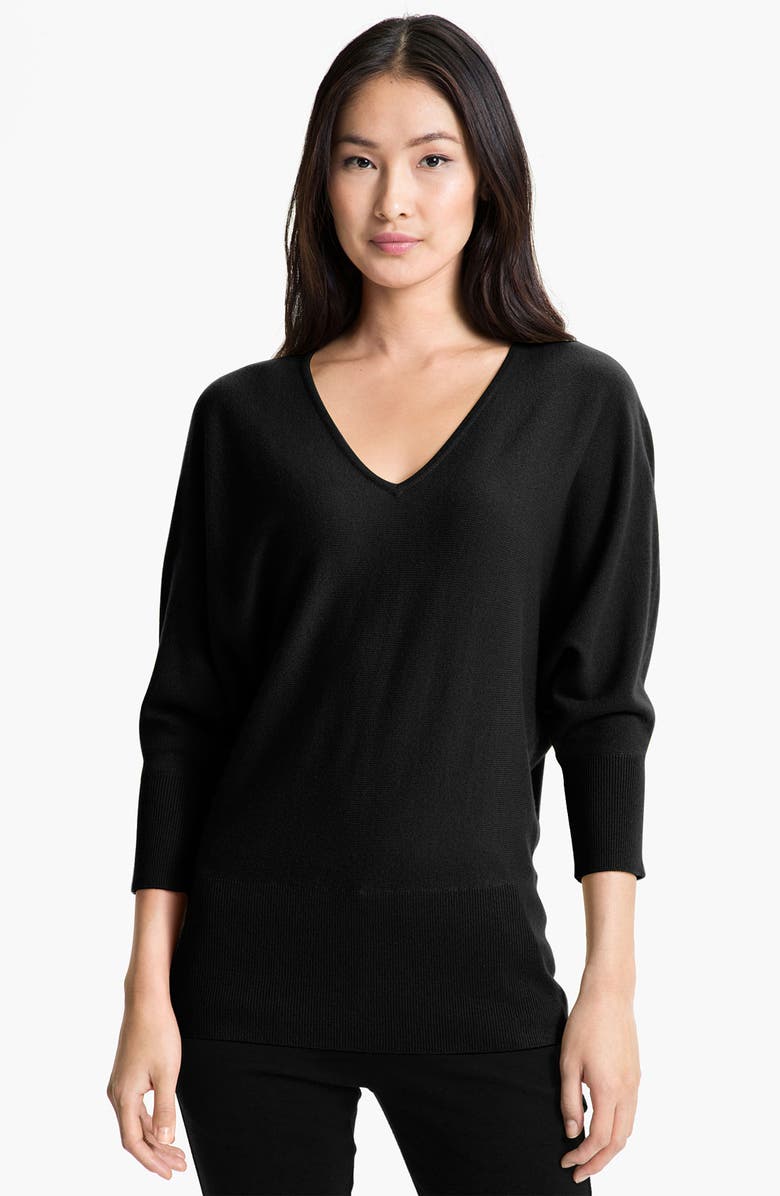 Nordstrom Collection V-Neck Cashmere Sweater, Main, color, 