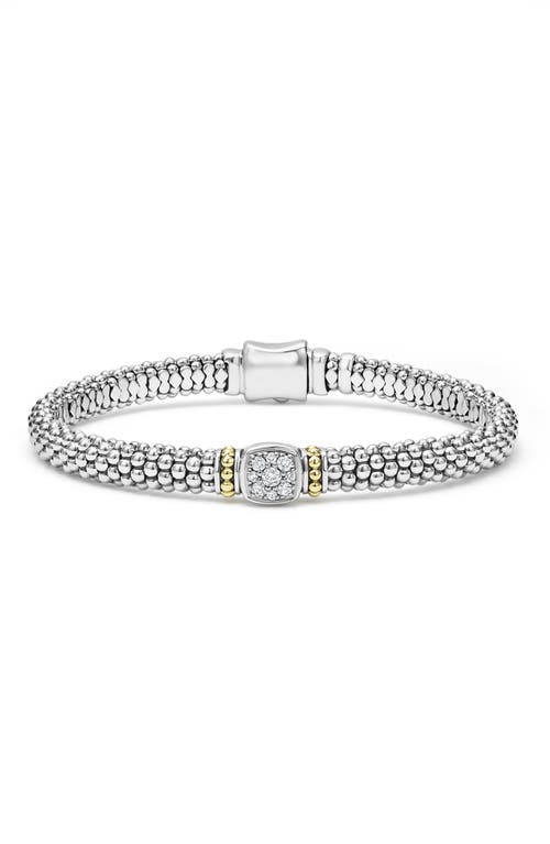 LAGOS Rittenhouse Pavé Diamond Bracelet in Silver at Nordstrom, Size 7