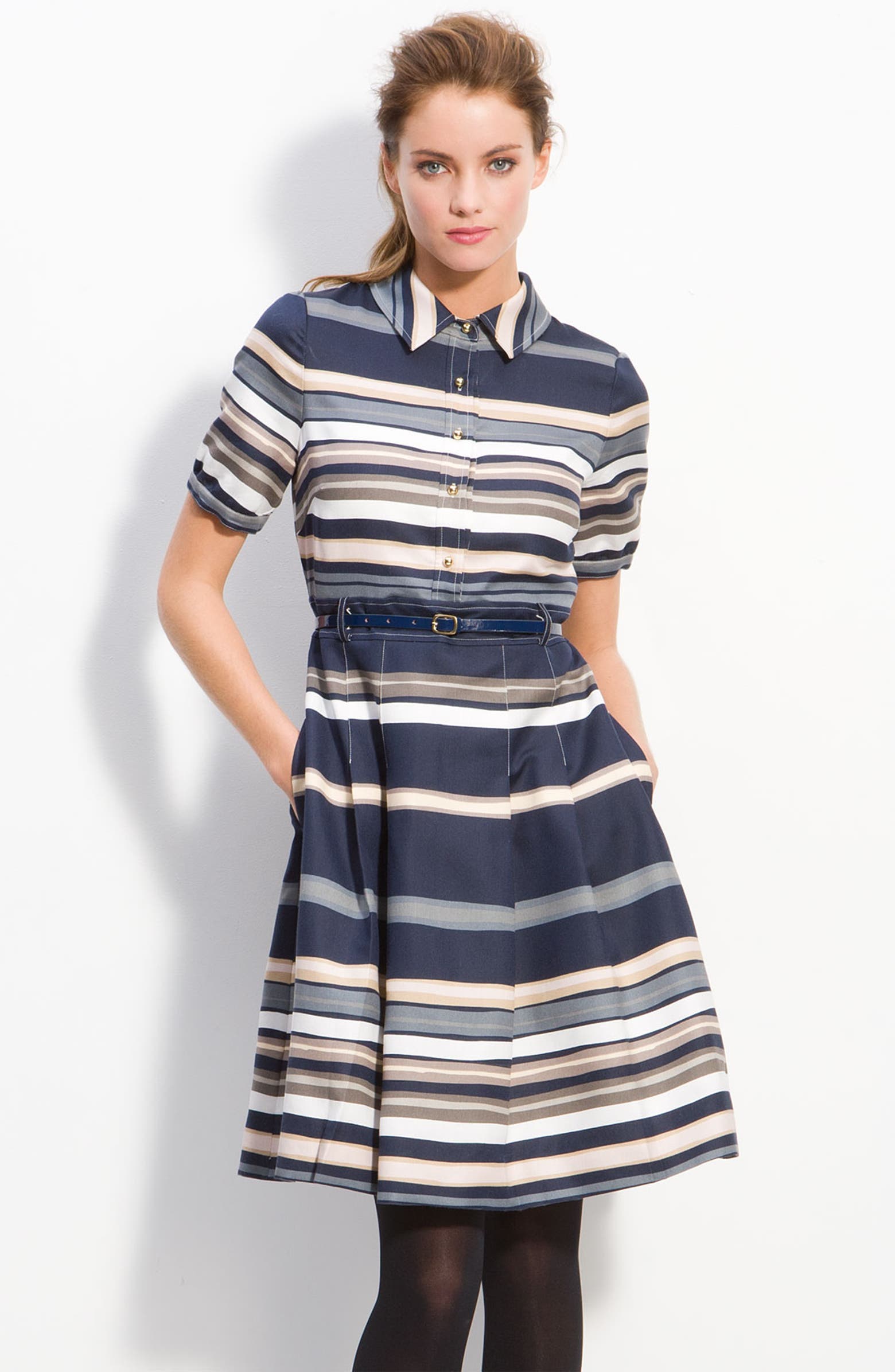 kate spade new york 'jeanette' stripe shirt dress | Nordstrom