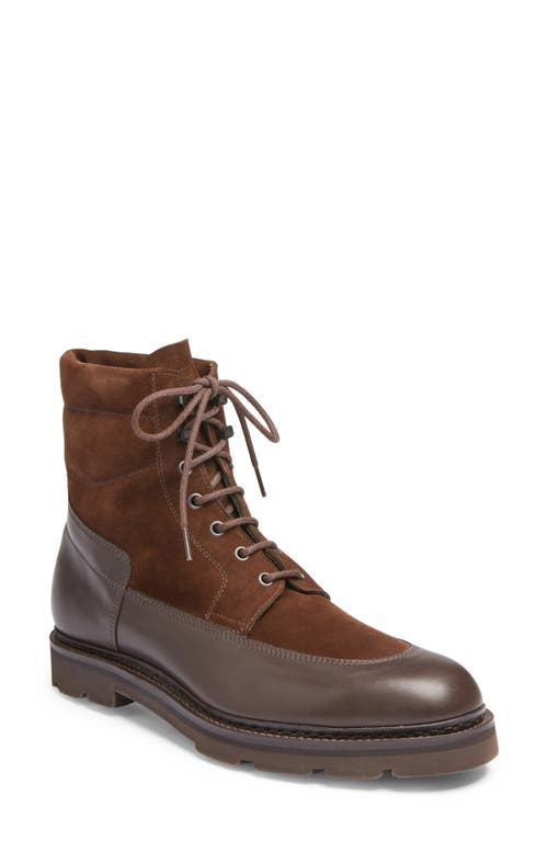 Peak Longwing Lugged Ankle Boot in Brown
