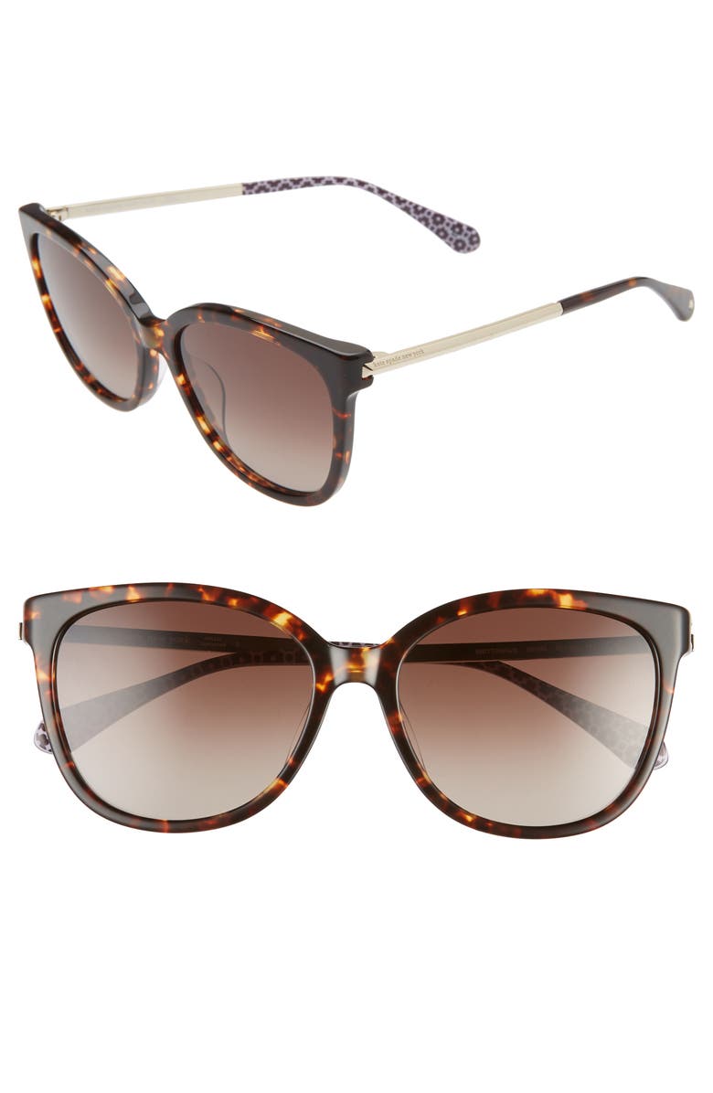 kate spade new york britton 55mm cat eye sunglasses, Main, color, 
