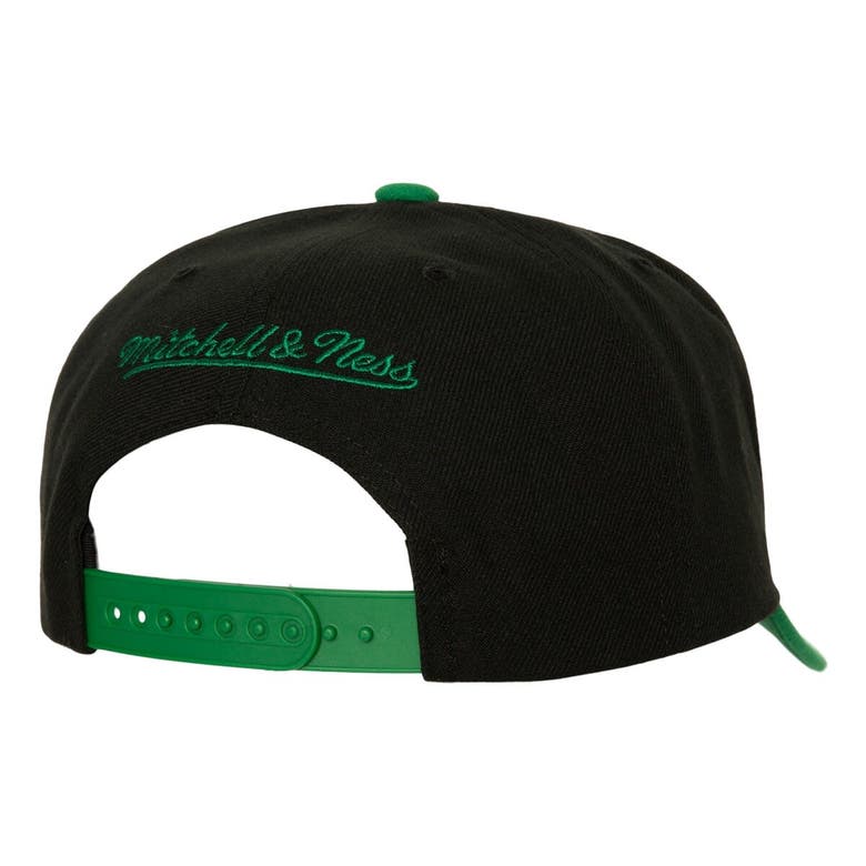 Shop Mitchell & Ness Black/kelly Green Boston Celtics Soul Xl Logo Pro Crown Snapback Hat