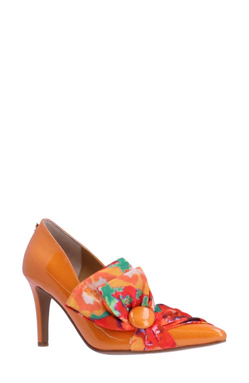 J. Reneé Hirisha Pointed Toe Pump In Orange/red