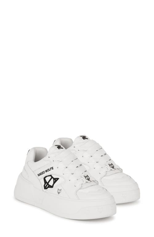 Shop Naked Wolfe Crash Sneaker In White