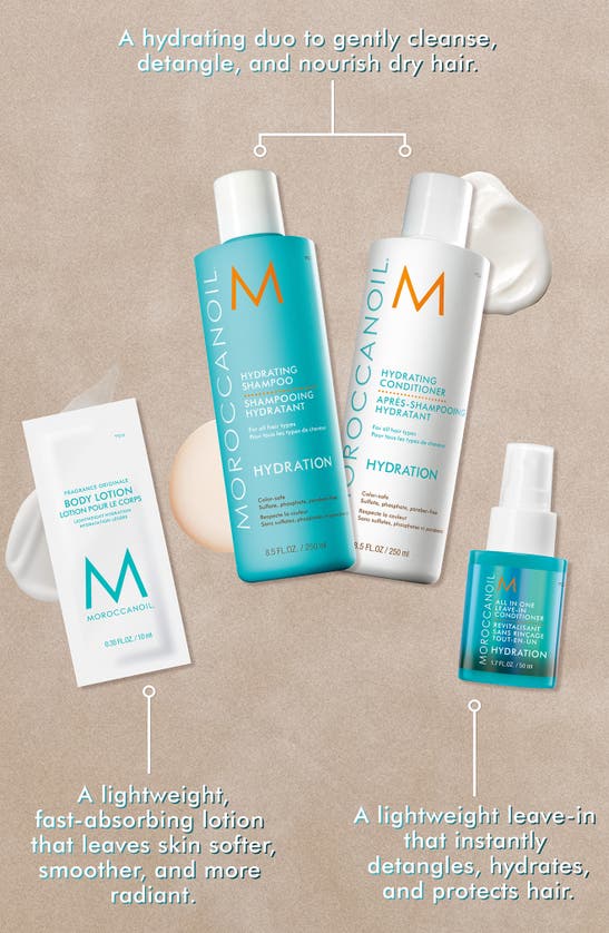 Shop Moroccanoil Hydration Hair Set (limited Edition) $66 Value