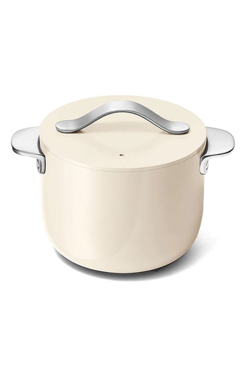 Shop Caraway Nonstick Ceramic Petite 2-quart Cooker With Lid In Cream