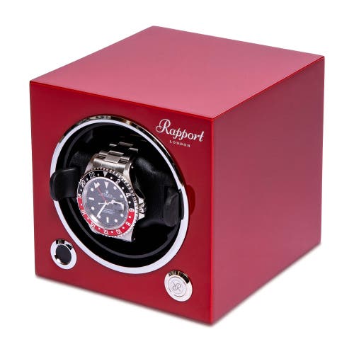 Rapport London Evolution Single Watch Winder In Red