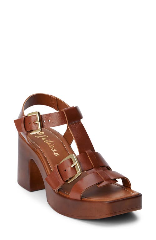 Shop Matisse Harrison Platform Sandal In Cognac