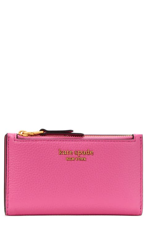 Kate Spade New York Staci Medium Compact Bifold Wallet In Chalk Pink