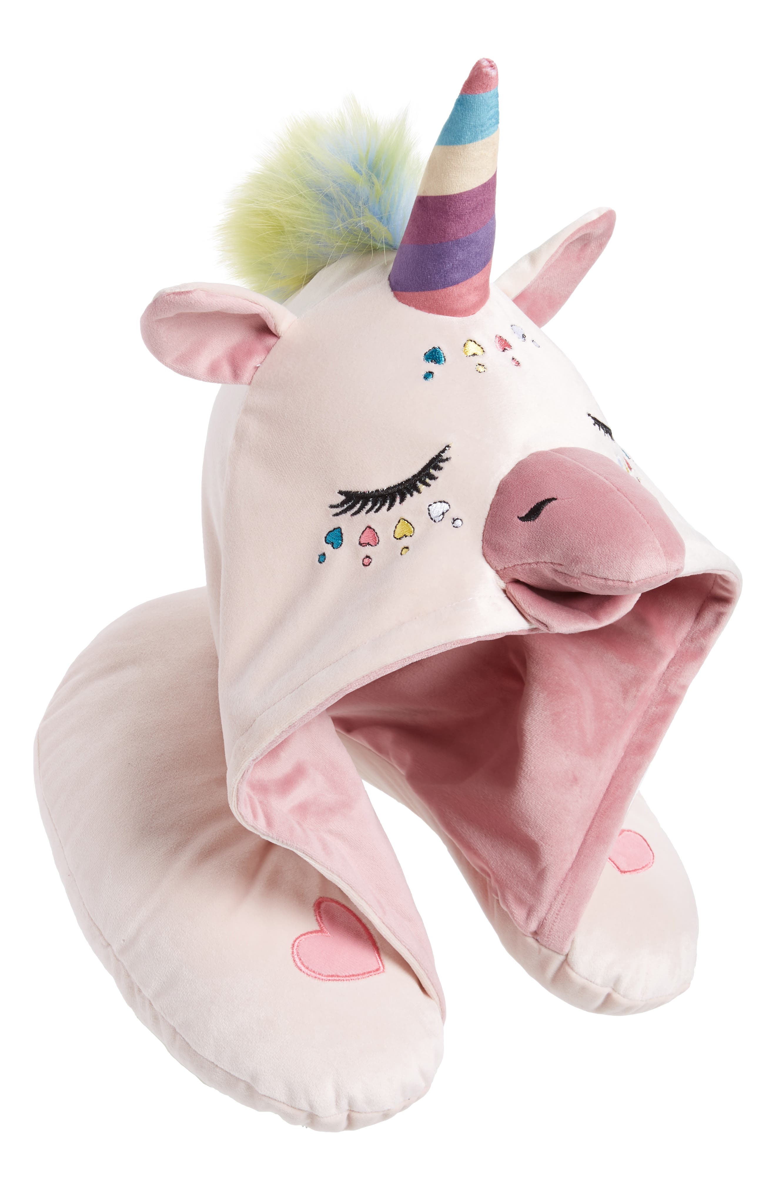 Under One Sky Unicorn Hooded Neck Pillow (Kids) Nordstrom