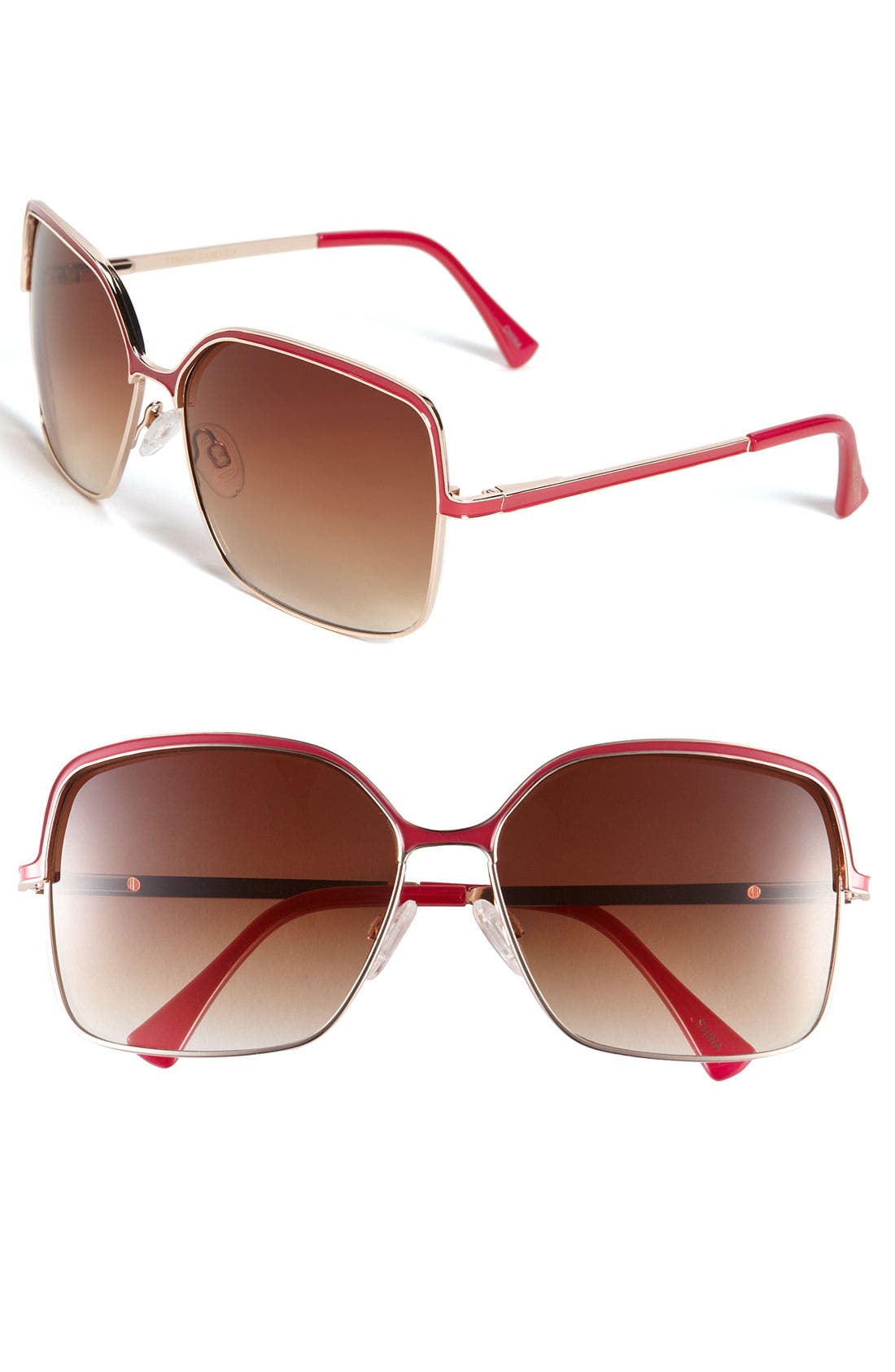 Vince Camuto 60mm Square Metal Sunglasses Nordstrom