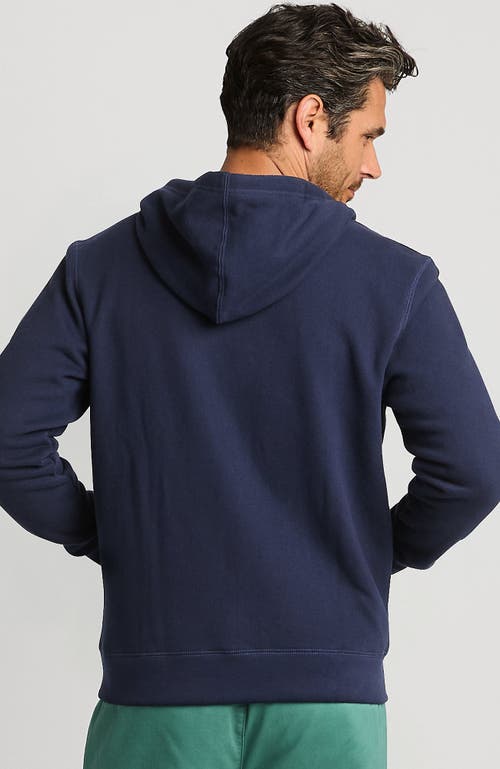 Shop Lands' End Serious Sweats Full Zip Hoodie In Radiant Navy