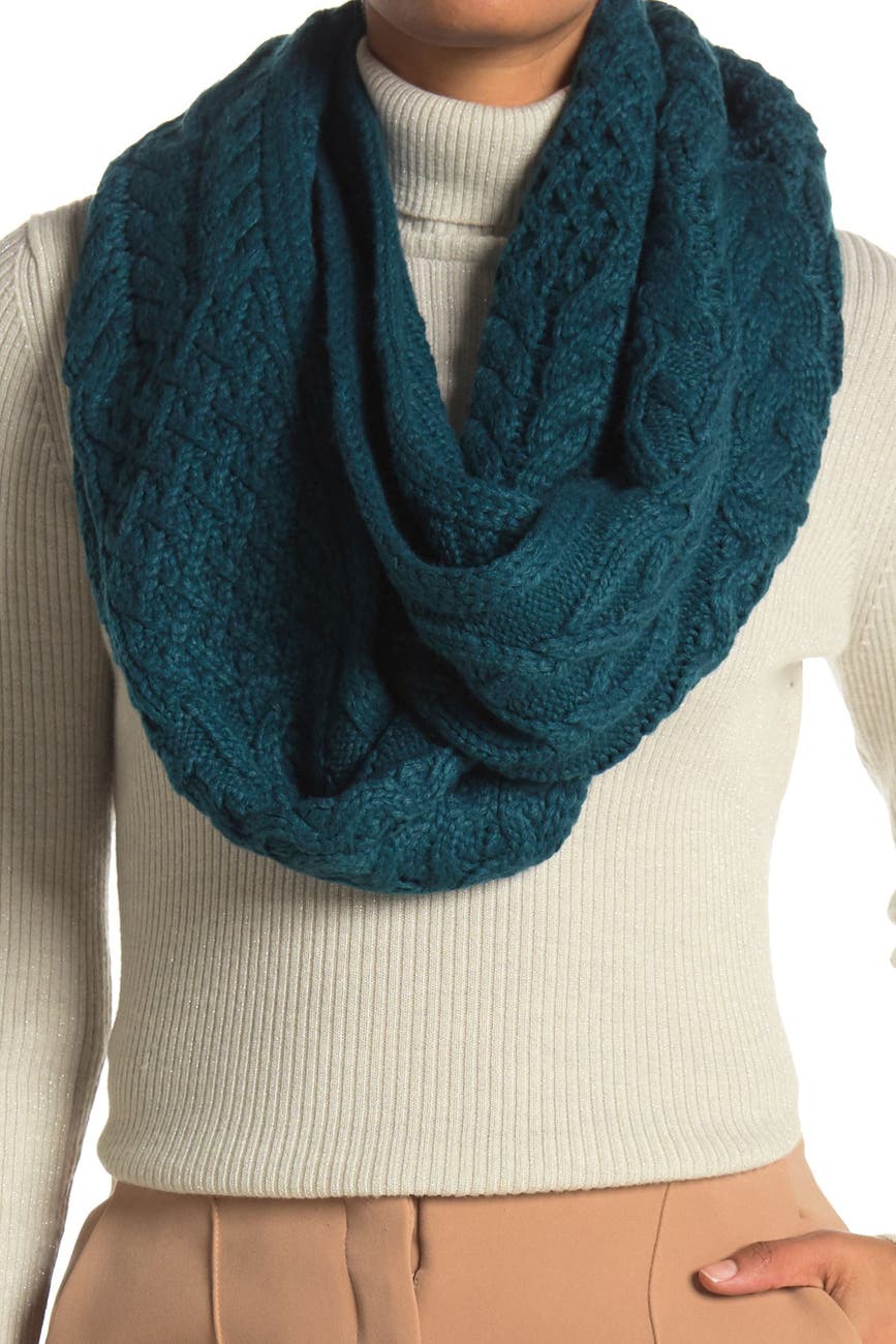 Michael Kors Patchwork Cable Knit Infinity Scarf Nordstrom Rack