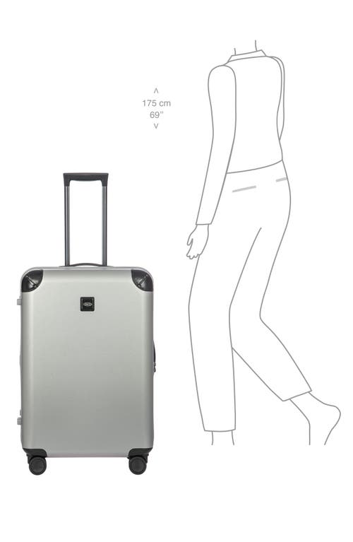 Bric's Amalfi 27" Spinner Suitcase In Silver/black