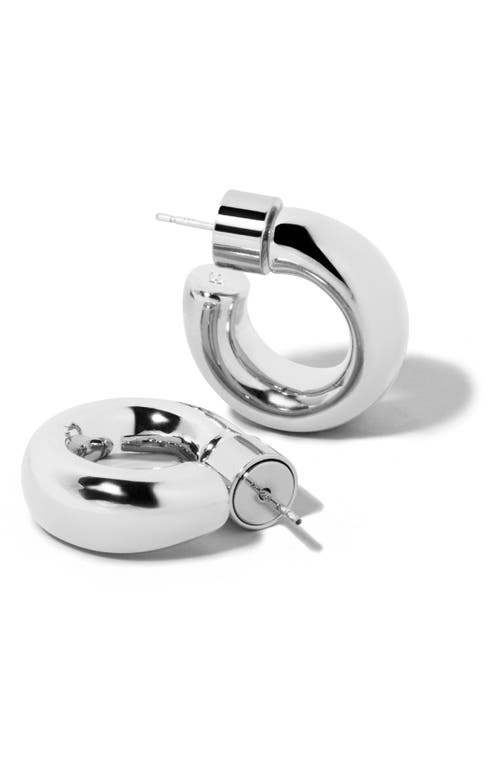 Jennifer Fisher Samira Microhuggie Hoop Earrings In Silver