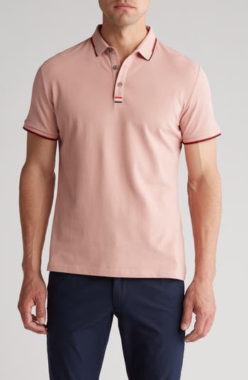 Tipped Short Sleeve Knit Polo
