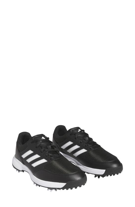 Adidas Golf Tech Response 3.0 Golf Shoe In Black/ White/ Silver