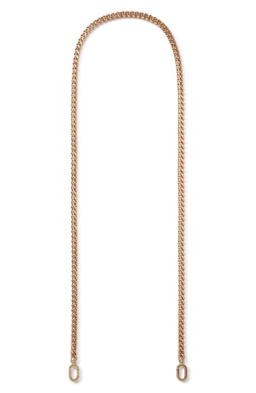 Shop Mulberry Flat Chain Shoulder Strap In New Brass