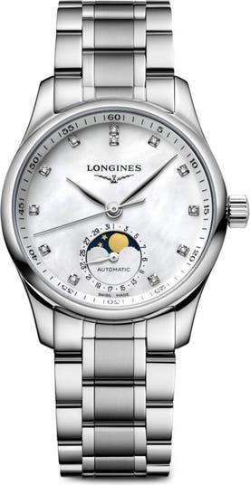 Longines Master Collection Automatic Diamond Bracelet Watch 34mm