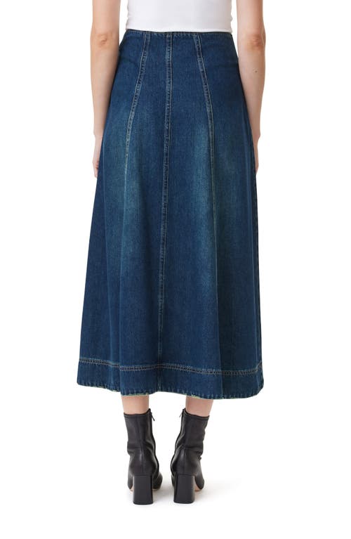 Shop Habitual Denim Midi Skirt In Tide